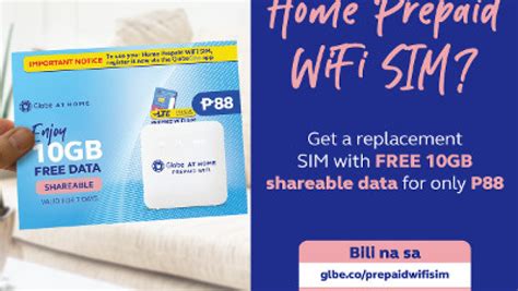 Globe At Home Prepaid WiFi ₱88 WiFi SIM Offer .